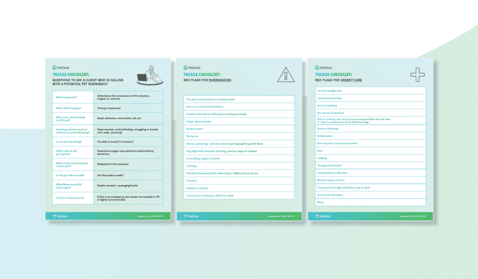 Veterinary Triage Checklists For Swift And Seamless Care PetDesk