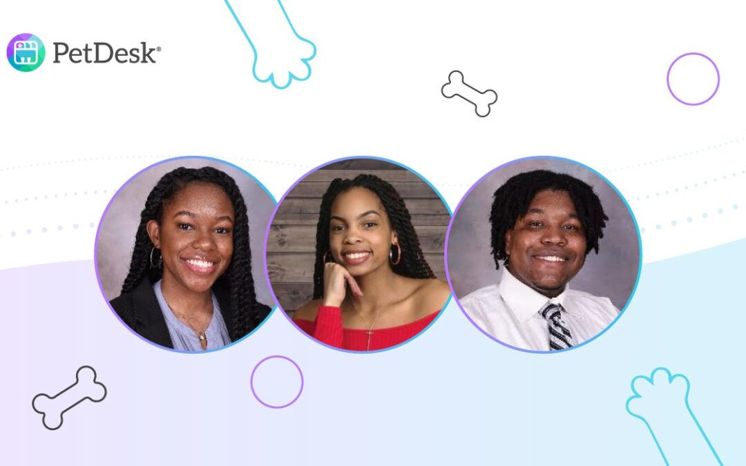 Images of the Three Tuskegee University College of Veterinary Medicine Students who Received the PetDesk PVM Scholar Award