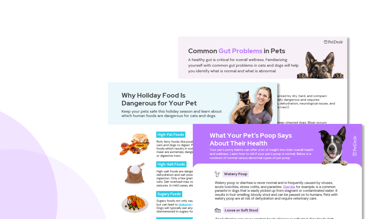 Pet Gut Health Handouts
