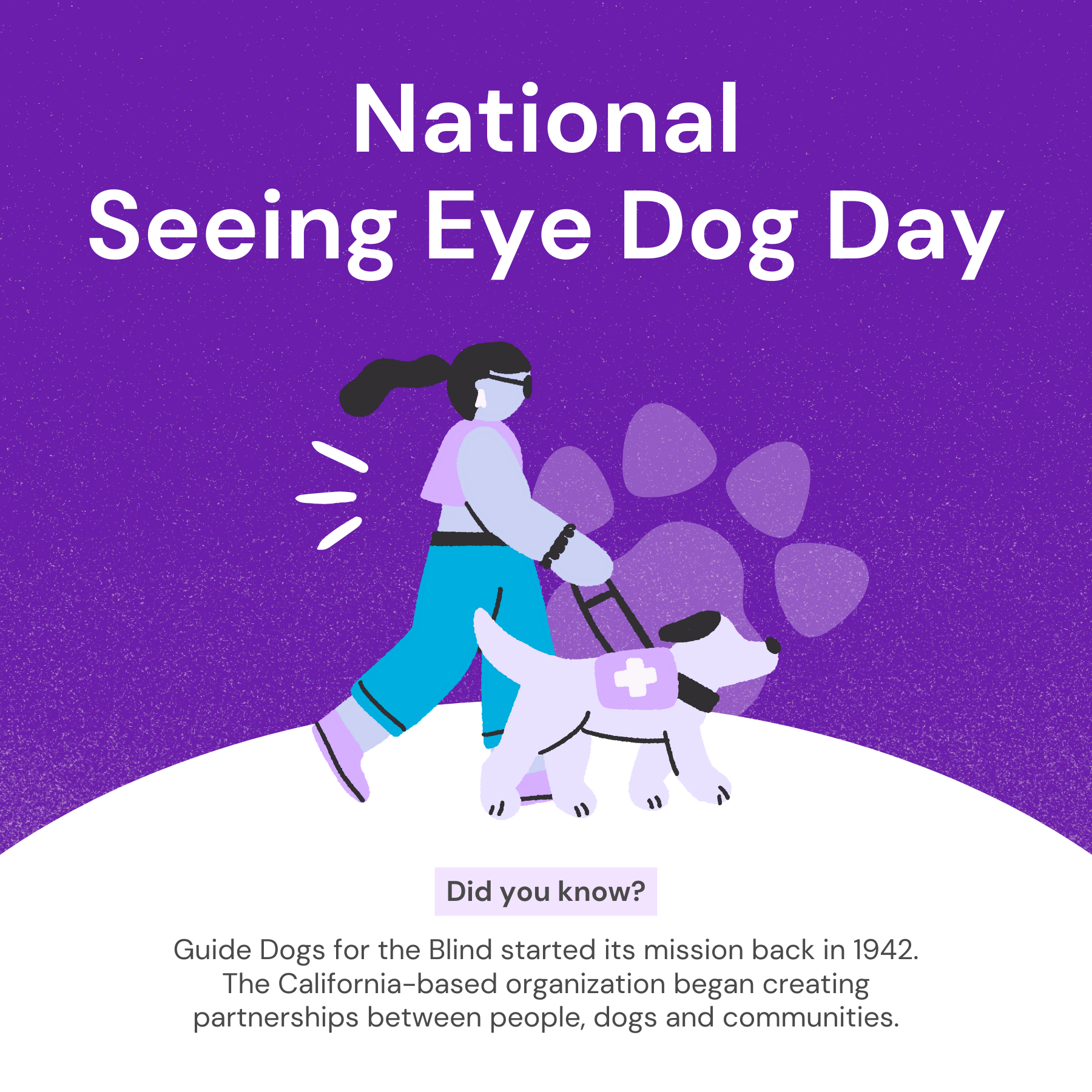 National Seeing Eye Dog Day