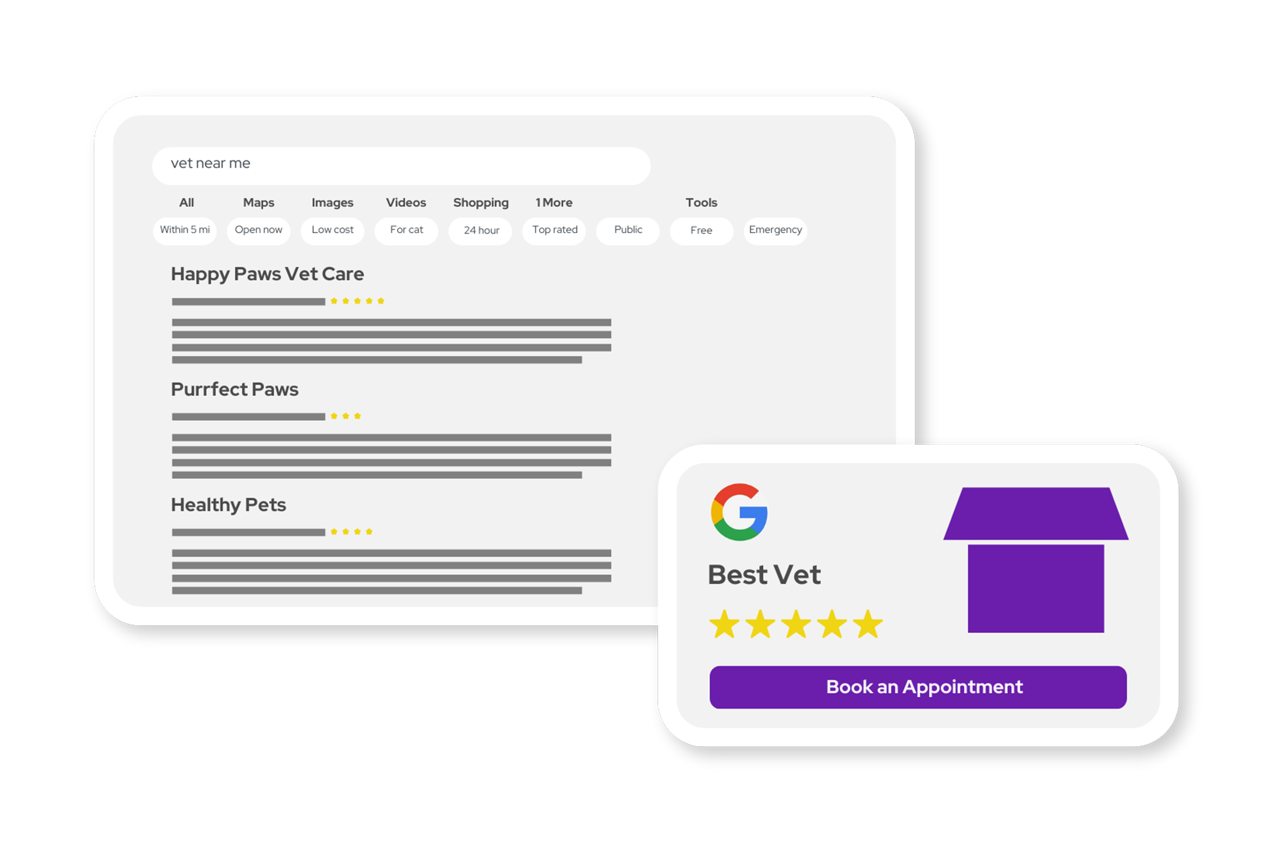 Mockup of Veterinary SEO