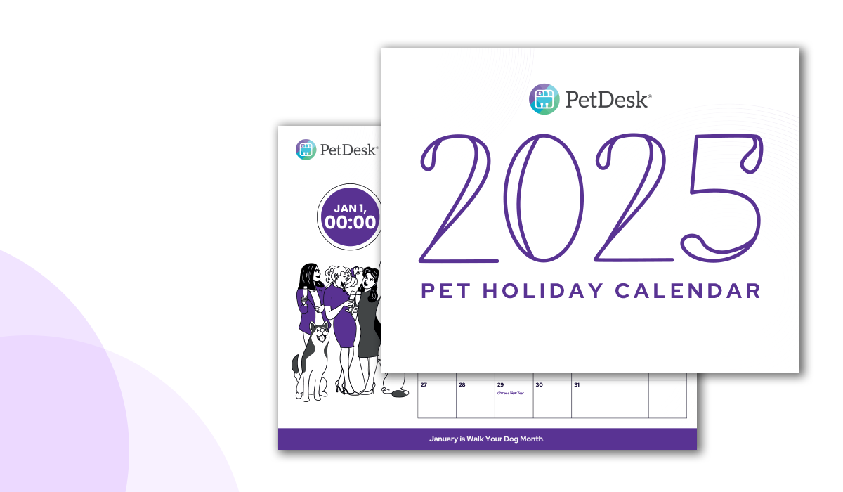 PetDesk's 2025 pet holiday calendar