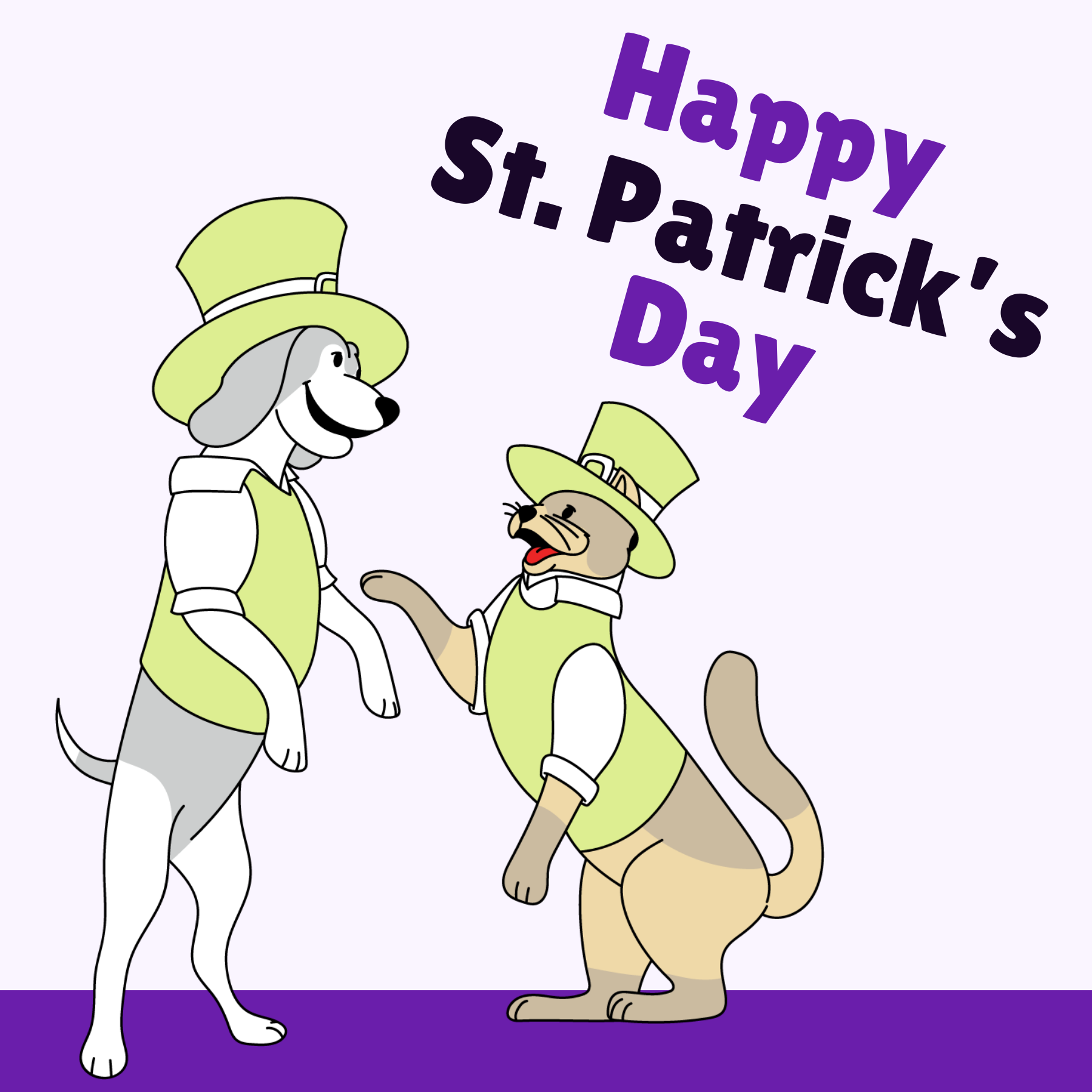 Happy St. Patrick's Day social graphic 