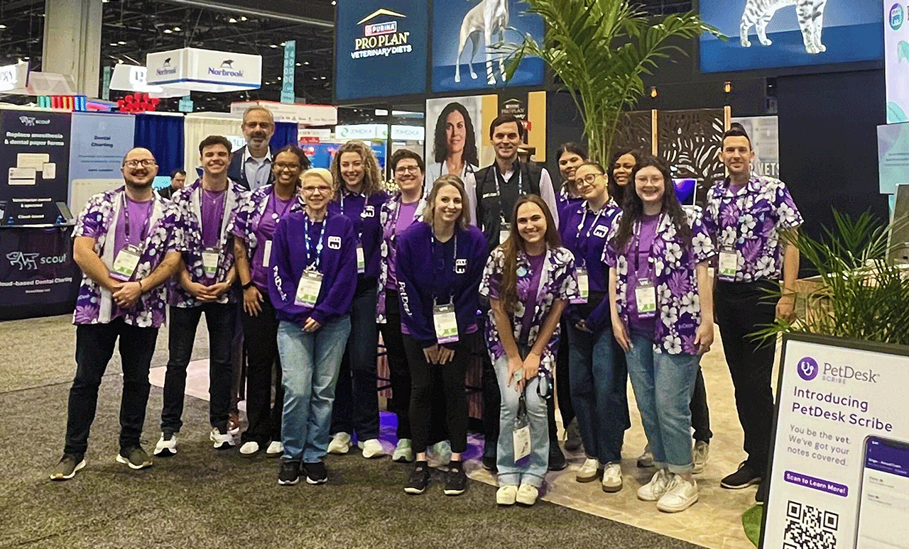 The PetDesk Team at the PetDesk Booth