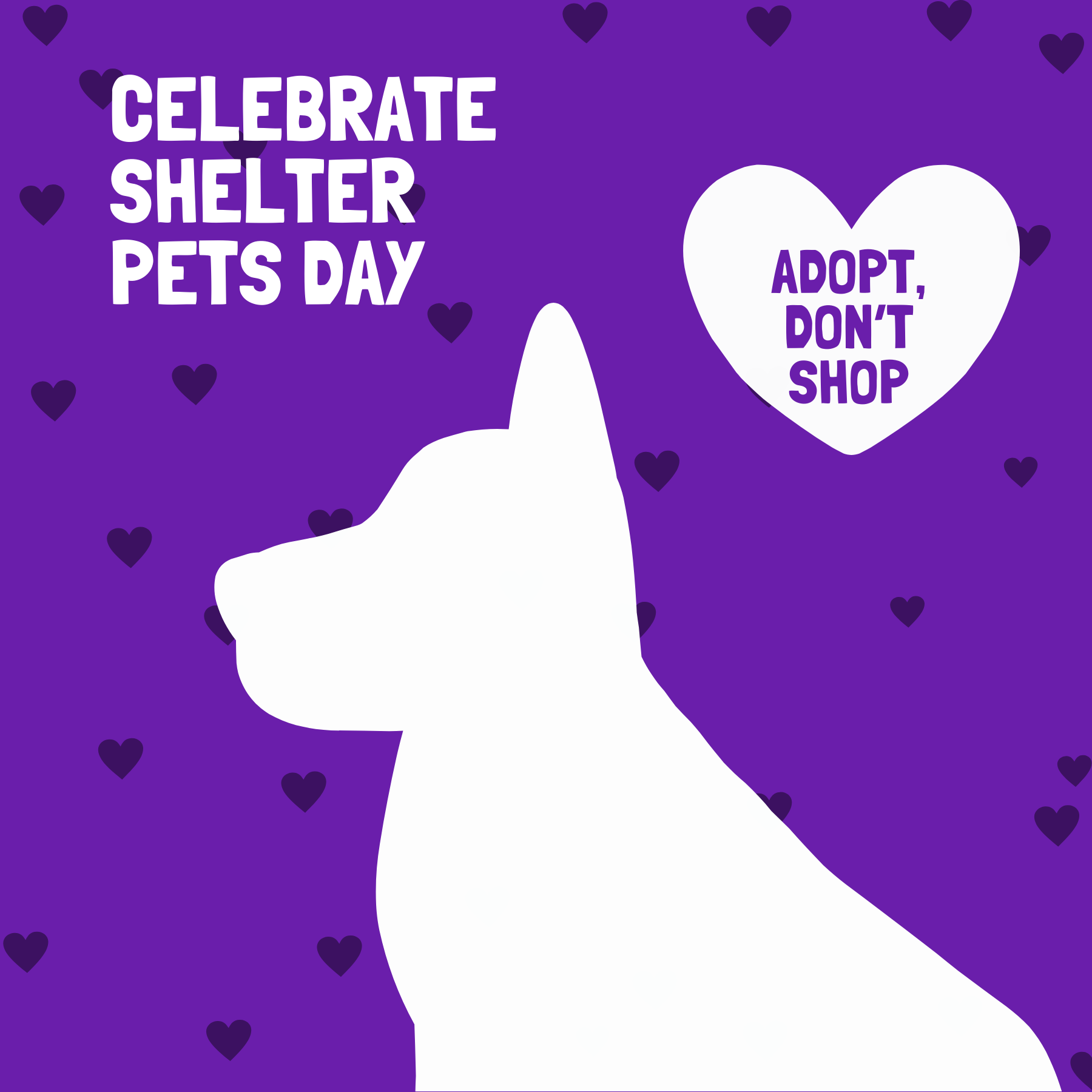 Social image for celebrate shelter pets day