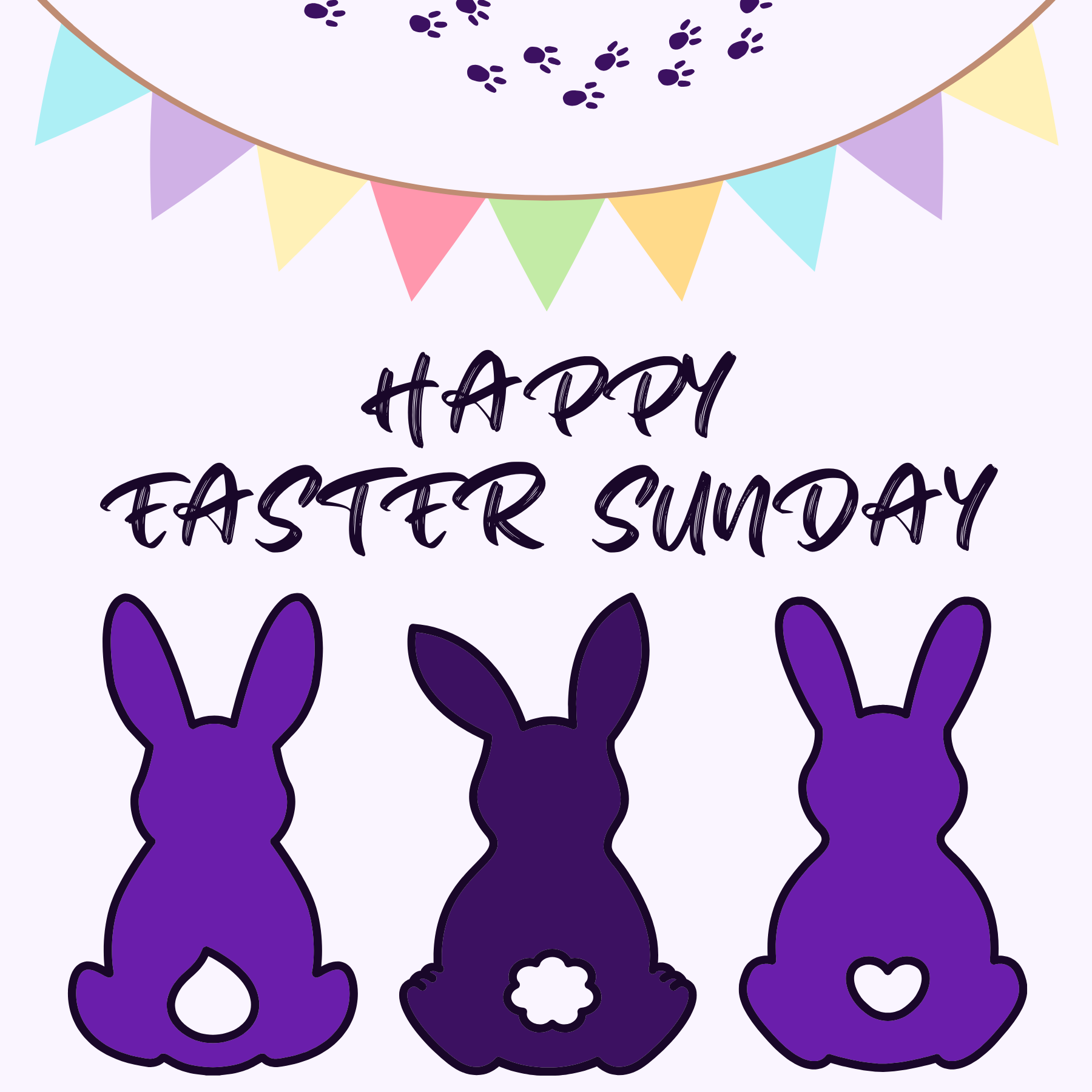 Easter Sunday social graphic<br />
