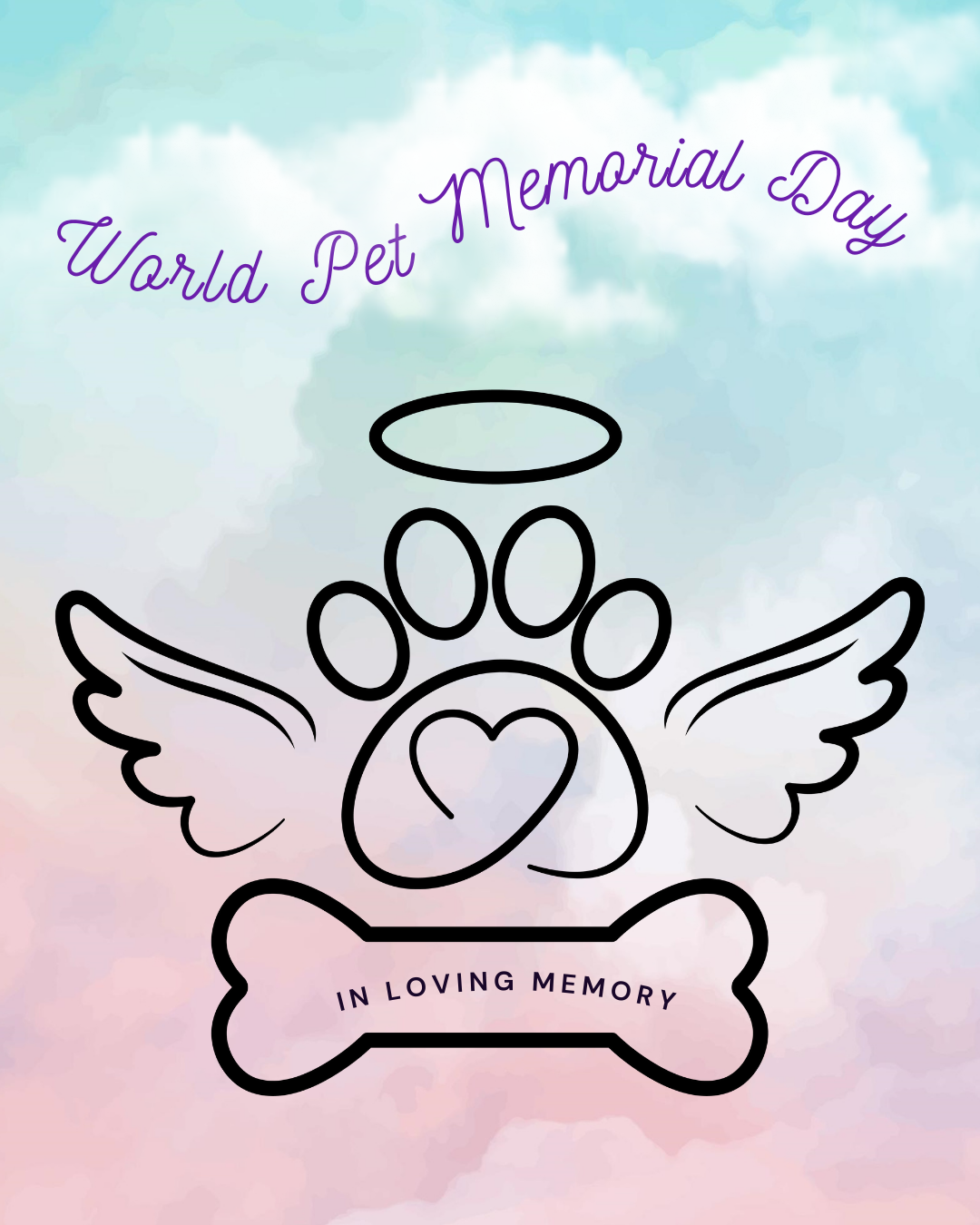 World Pet Memorial Day social graphid 
