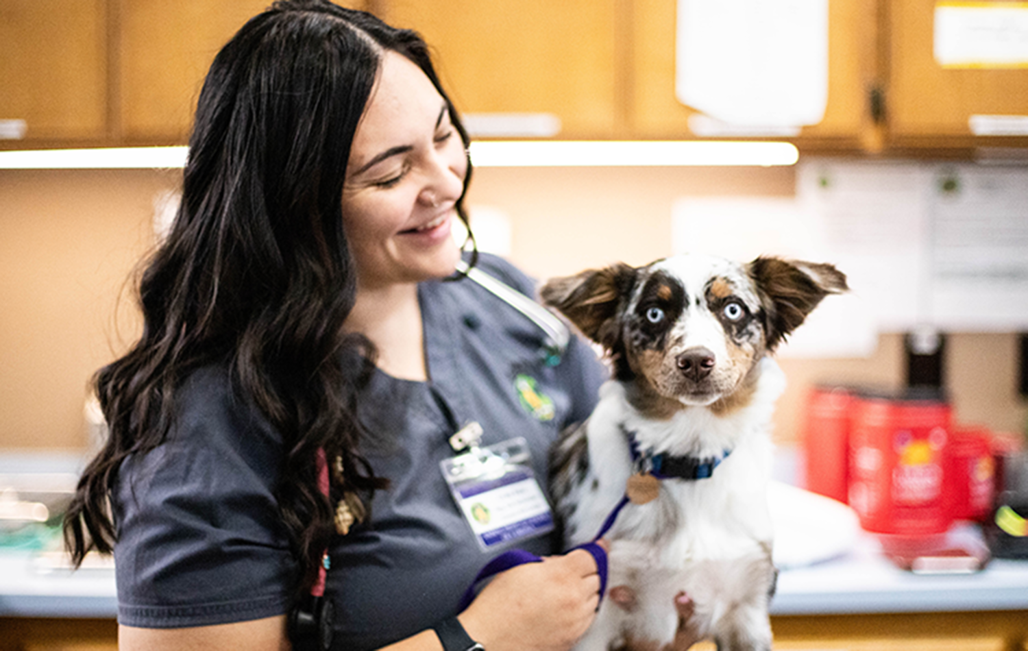 Happy Vet Tech with Puppy@2x