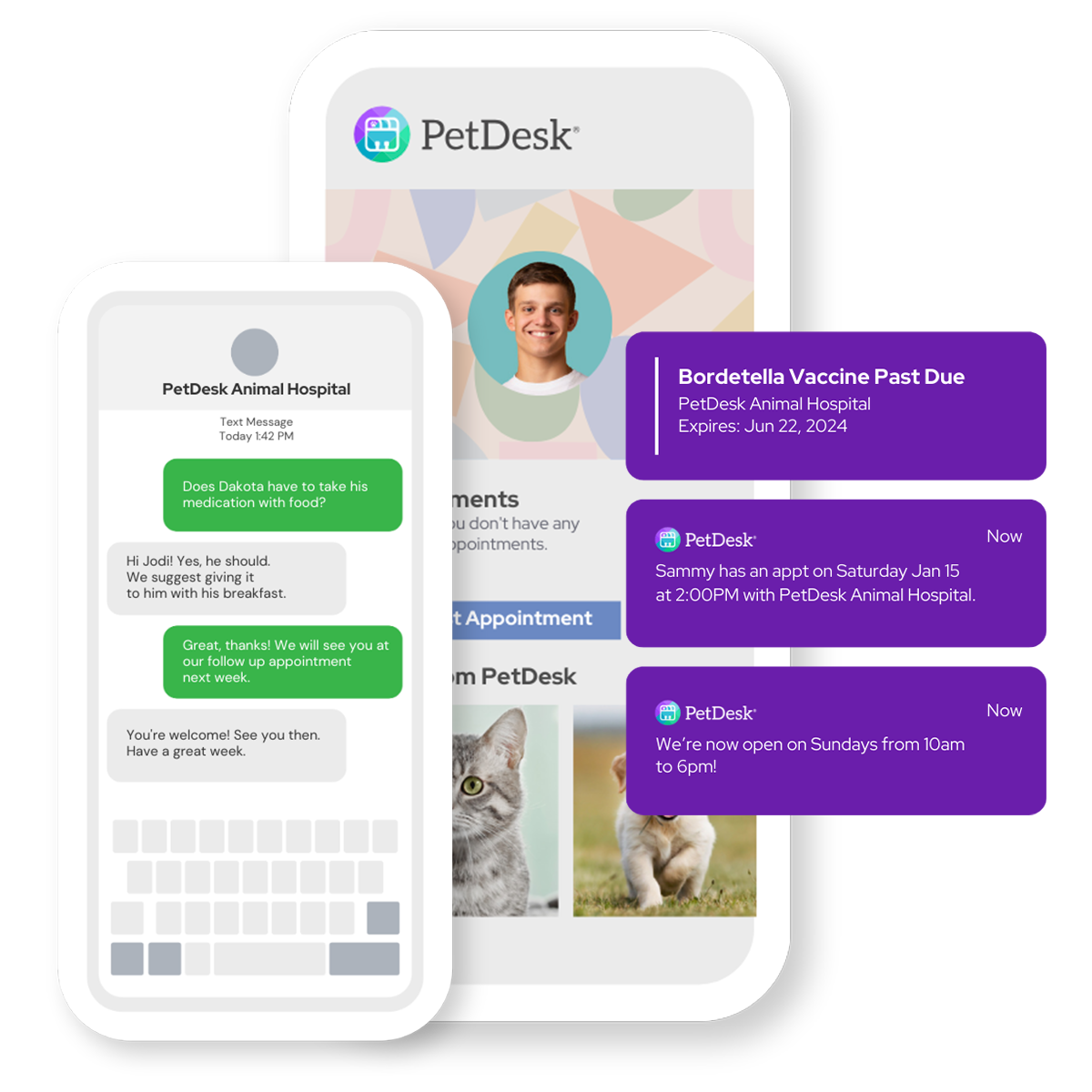 PetDesk Communication Mockup