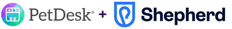 PetDesk + Shepherd PetDesk and Shepherd Logos