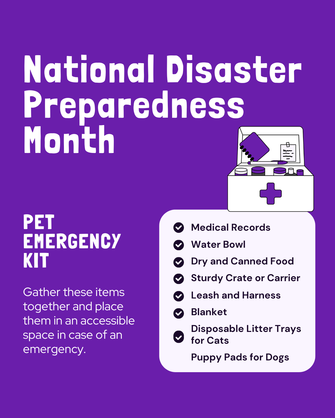 National Disaster Preparedness Month Graphic