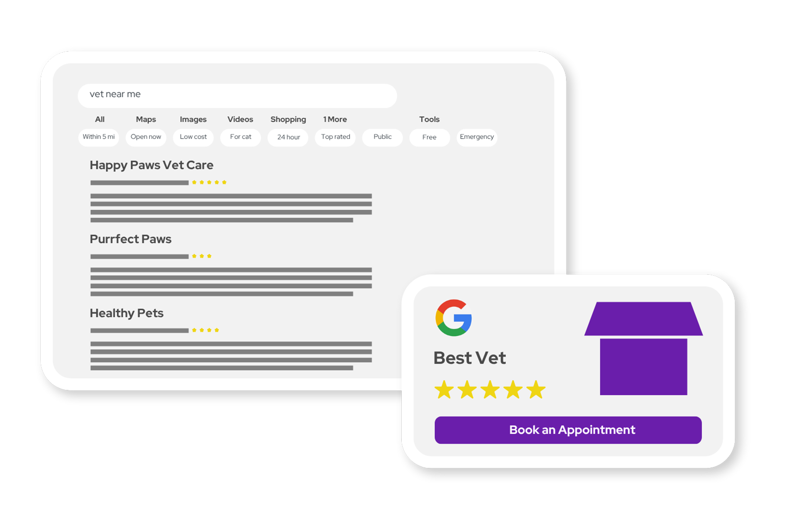 Veterinary SEO Mockup
