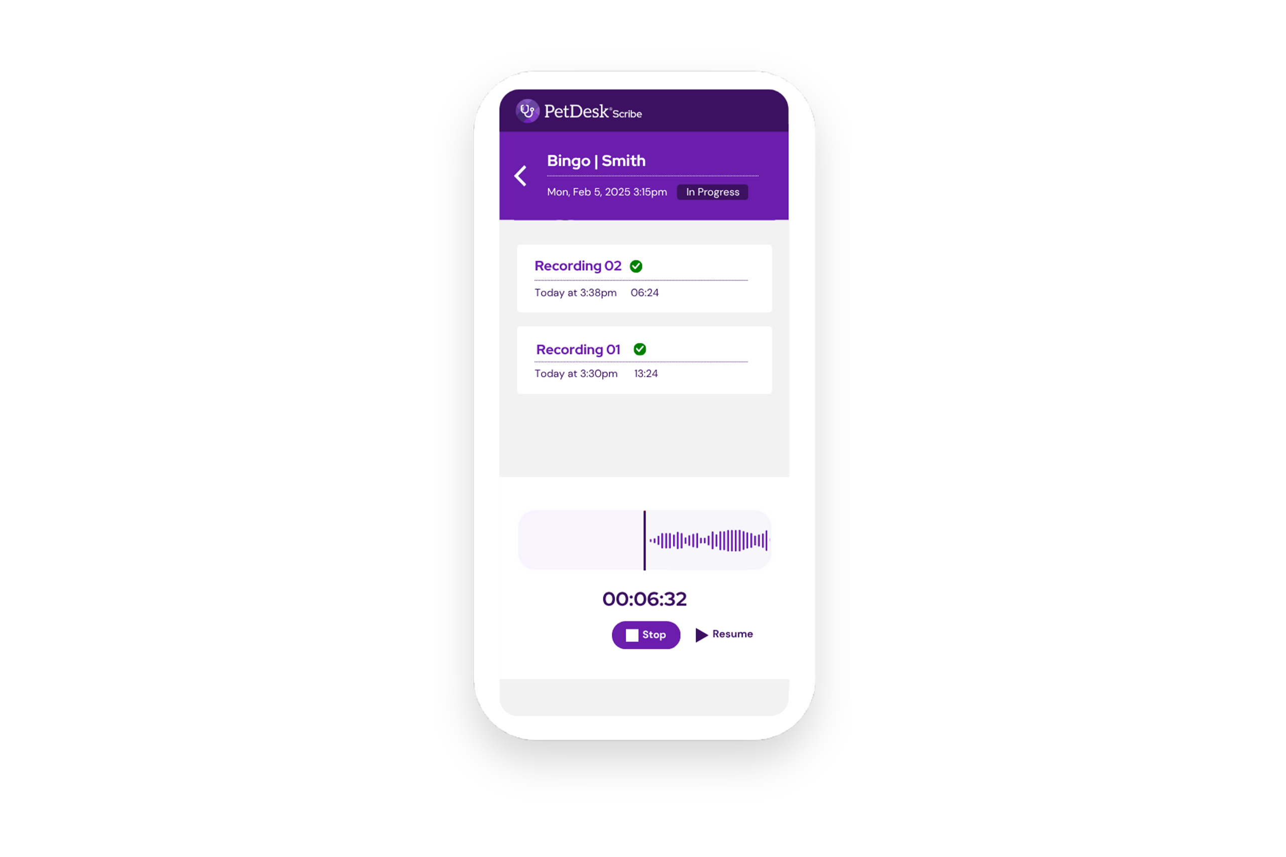 PetDesk Scribe - PetDesk's Veterinary Transcription Platform