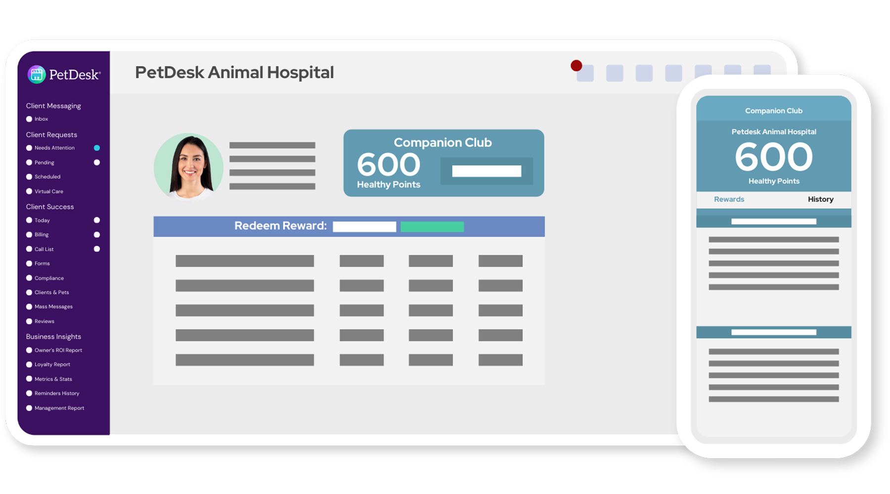 PetDesk_Customized Veterinary Loyalty Program_Mockup_new Customized Veterinary Loyalty Program