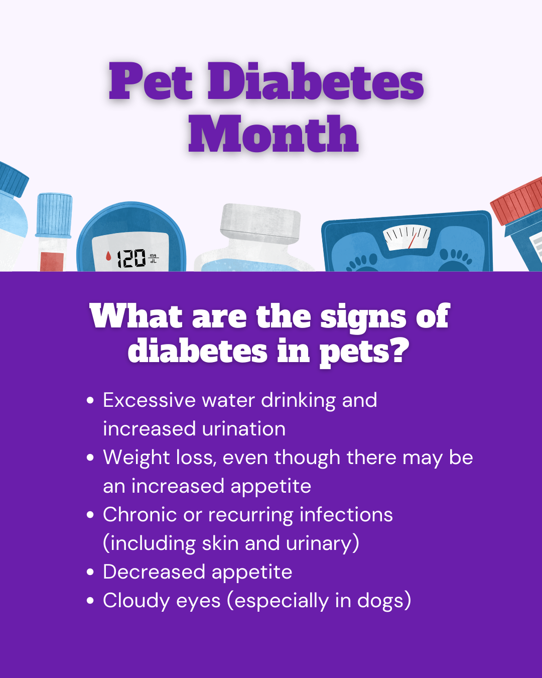 Pet Diabetes Month Social Graphic