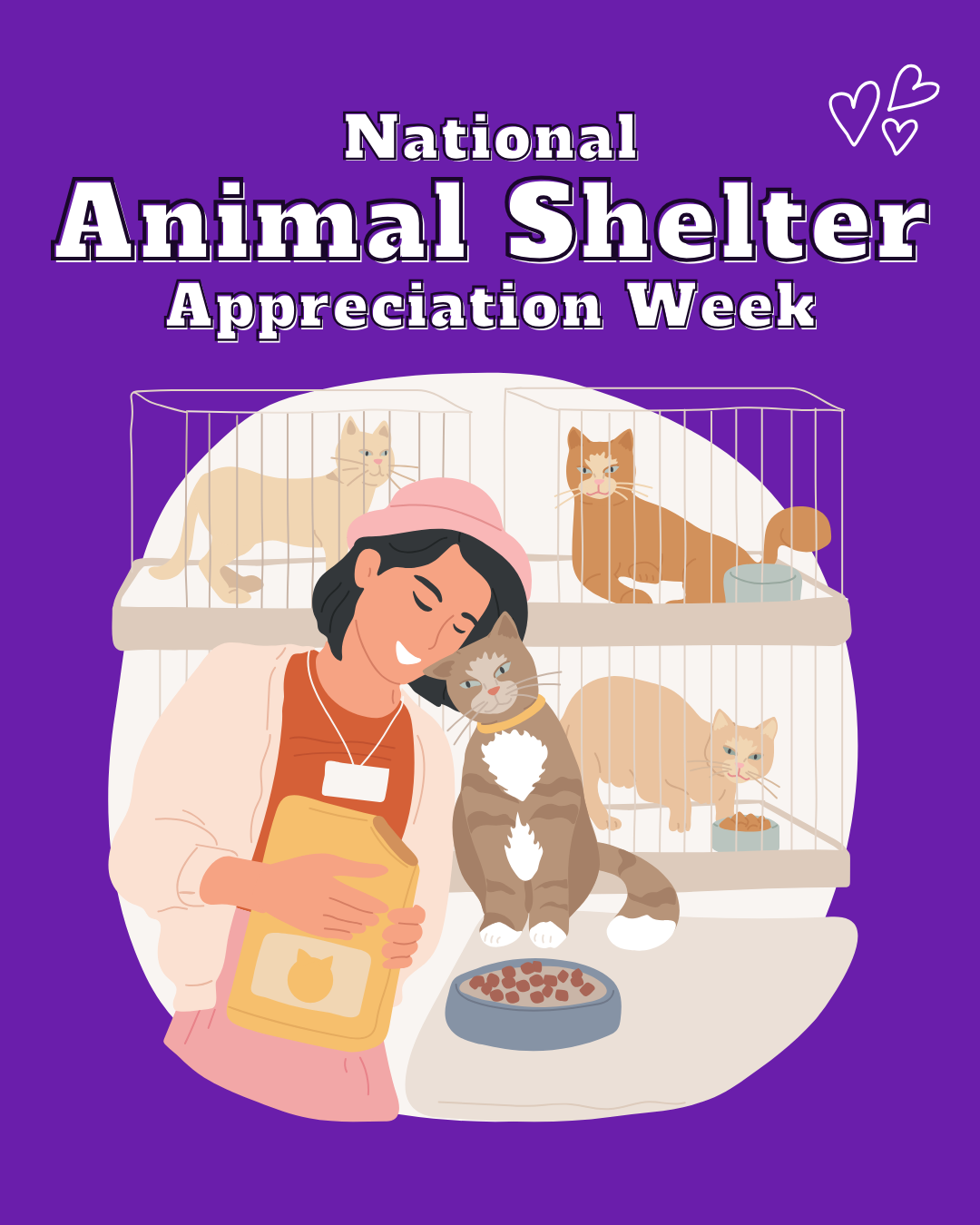 National Animal Shelter Appreciation Week Social Graphic