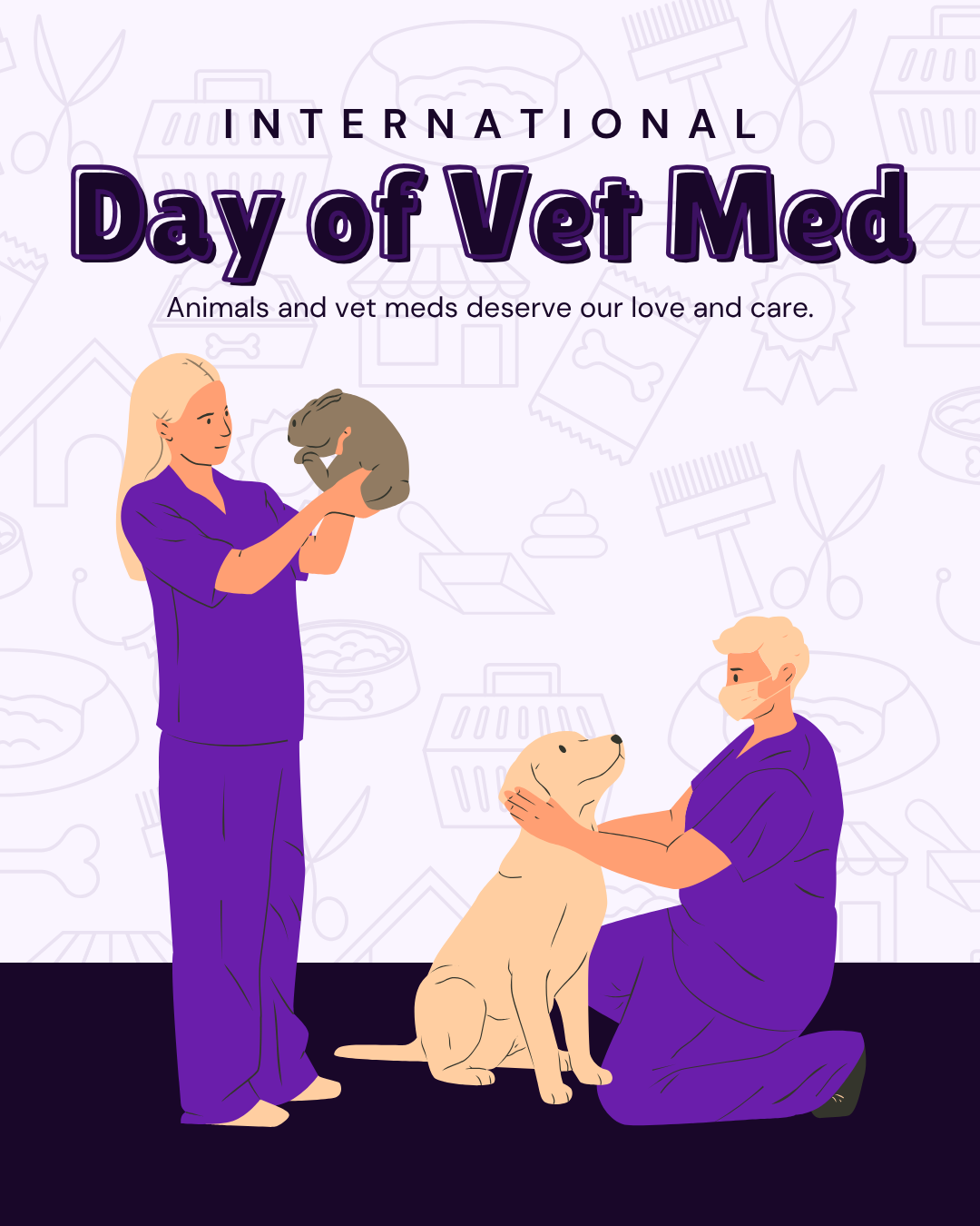 International Day of Vet Med Social Graphic