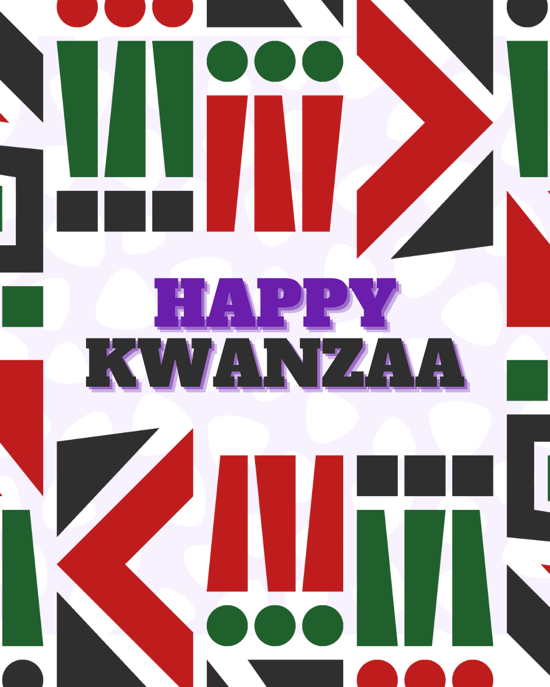 Happy Kwanzaa Social Graphic